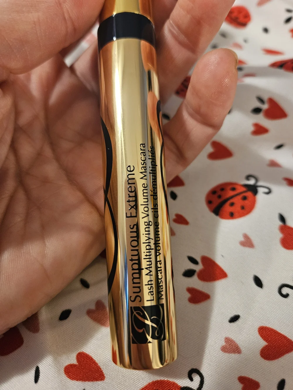Lot of 3 Estee Lauder Gold and Black Volumizing Mascara Scumptuous Extreme